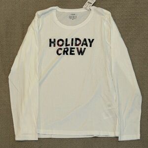 Holiday long sleeve JCrew tshirt